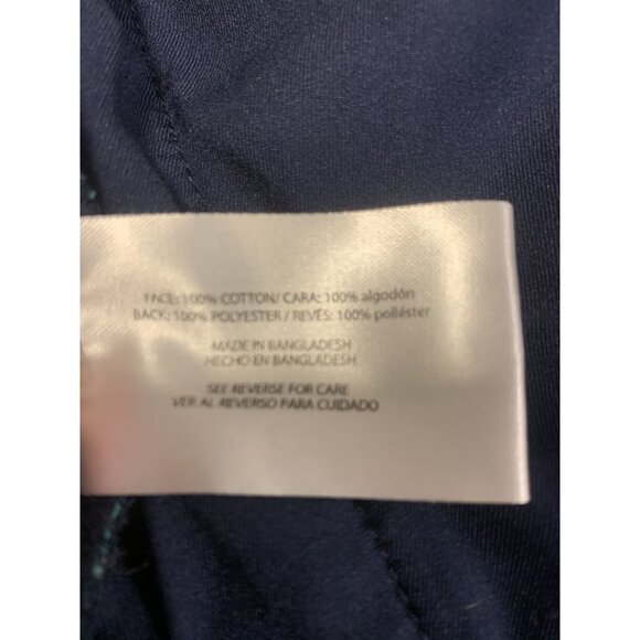 Orvis Teal Flannel Plaid Fleece Lined Shacket Size M Snap Front - Picture 9 of 9